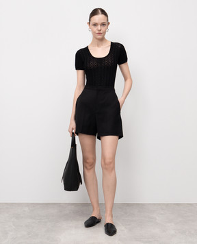 Lou Lou Studio Черный боди SILAS в узор SILAS