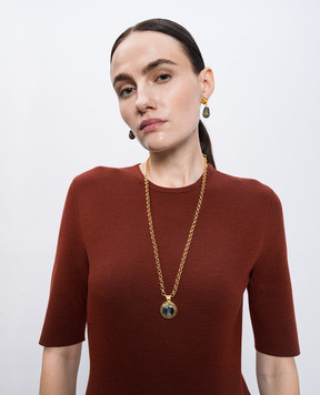 House of Fou Золотистий ланцюжок Monu з позолотою MONUROUNDsm