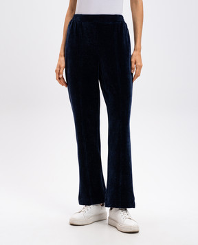 Twinset Синие спортивные брюки с вышивкой логотипа 242LL2PFF