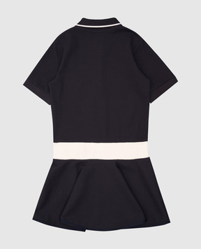 Moncler ENFANT Дитяча синя сукня з логотипом K19548I00001899YV810