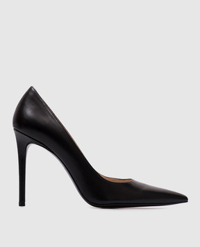 Stuart Weitzman Черные кожаные туфли Power SK364
