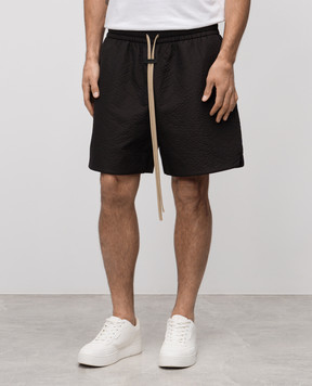 Fear of God Черные шорты с логотипом FGE240405CPN