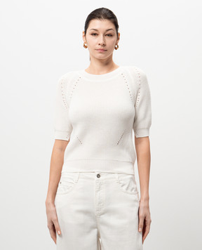 Ermanno Scervino Белый топ D465L339LCZ