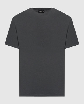Tom Ford Сіра футболка з логотипом JCS004JMT012