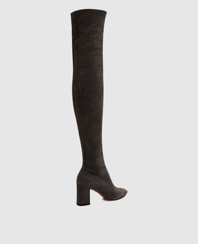 Santoni Серые замшевые ботфорты WSHZ56883HI2SMBH