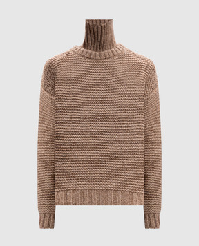 Woolrich Бежевий светр з вовною зі знімним коміром CFWWKN0297FRUF0749