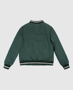 Moncler ENFANT Дитячий зелений пуховий бомбер Siko з логотипом J29541A0002154A911214