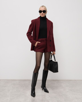 16Arlington Бордовые шорты Inga букле с шерстью TR122AW2502