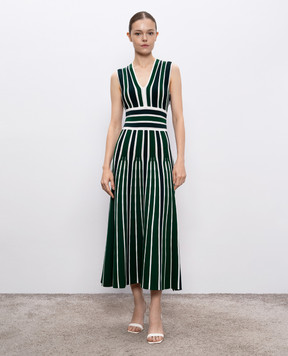 Max Mara Зелена сукня TALLONE в смужку TALLONE