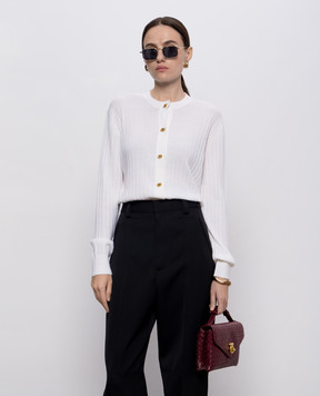 Bottega Veneta Бордовая кожаная сумка с плетением 817191V08Z0