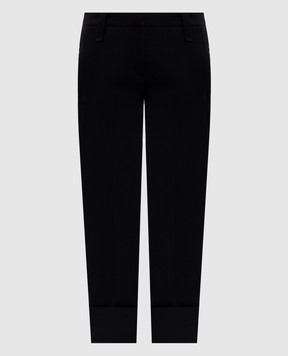 Brunello Cucinelli Черные брюки с шерстью MP005P1367y