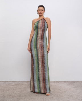 Missoni Сукня на одне плече у візерунок з паєтками DS25SG1BBC0051