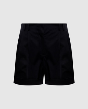 Max Mara Черные шорты BERGEN с отворотами BERGEN