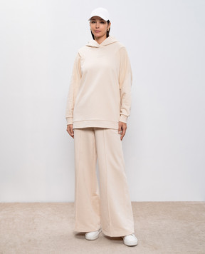 Twinset Бежеве худі з логотипом 242TP2041