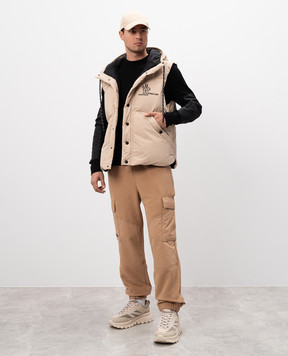 Moncler Grenoble Черный свитер из шерсти с нашивкой эмблемы. J20979C00006M1122