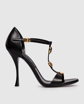 Dolce&Gabbana Чорні шкіряні босоніжки CR1905AO033