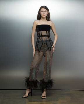 Santa Brands Чорний корсет-баска Paris CORSETBASQUE