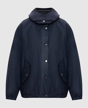 Brunello Cucinelli Синя пухова куртка MG5017852