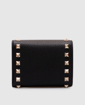 Valentino Чорне шкіряне портмоне Rockstud 7W2P0AJ1VSH