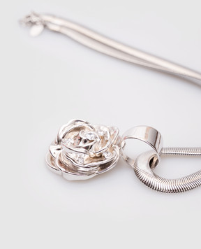 Magda Butrym Серебряное колье с подвеской в виде роз. NECKLACE05733425