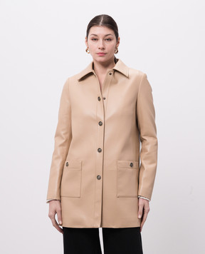 Twinset Бежевая куртка с логотипом 251TP2350