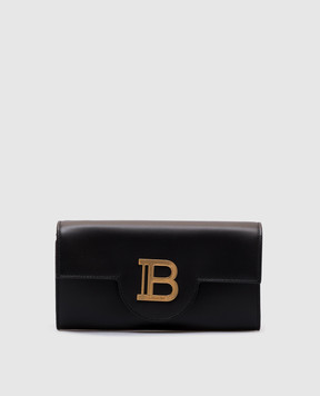 Balmain Чорний шкіряний клатч B-BUZZ DN1ON197LAVE