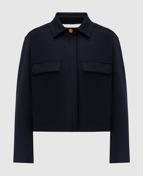Max Mara Синяя куртка TALAMO с шерстью TALAMO