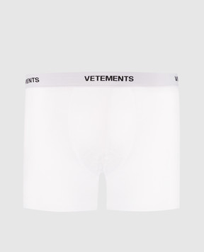 Vetements Белые трусы-боксеры с логотипом MA66UN120W