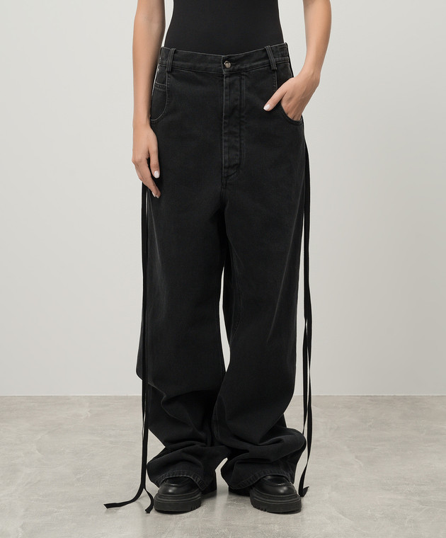 Ann Demeulemeester - Черные джинсы Polly CO00WTR40DFA039 купить в
