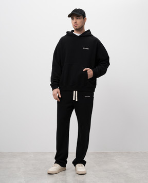 Palm Angels Черные худи с вышивкой логотипа PMBB153C99FLE002