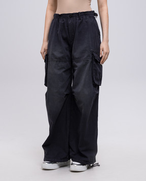 Alexander Wang Серые штаны карго в клетку 1WC2254815