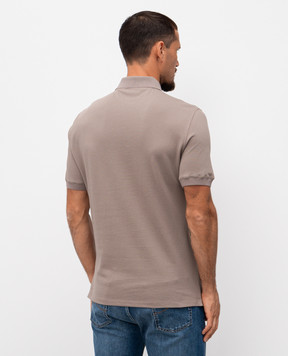 Brunello Cucinelli Бежевое поло с логотипом логотип ME8548770