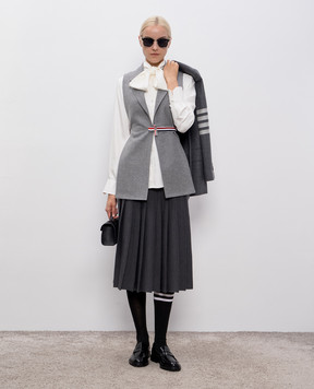 Thom Browne Белая блуза из шелка FLL200AF0780