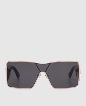 Off-White Чорні сонцезахисні окуляри Аspen з логотипом OERI14GS25MET001