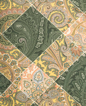 Etro Детские зеленые штаны джогеры в принт пейсли GV6P50Z2419