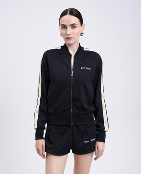 Palm Angels Черная спортивная куртка с логотипом PWBD050C99FAB002