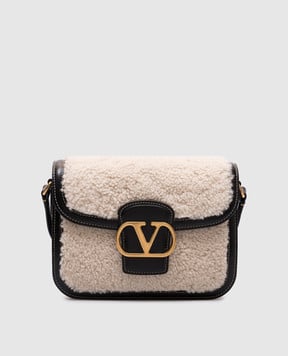 Valentino Біла комбінована сумка крос-боді з логотипом 7W2B0R46QVM