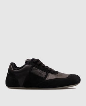 Maison Margiela MM6 Чорні комбіновані кросівки з емблемою логотипа S66WS0106P6435