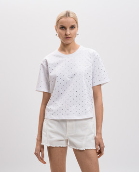 Twin Set Actitude Біла футболка з логотипом 251AP2210