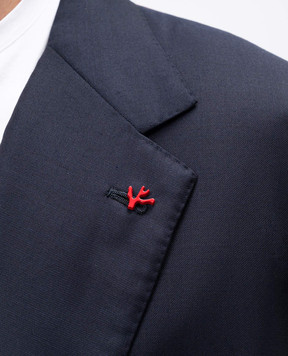 ISAIA Синий костюм из шерсти E24AFI9511264
