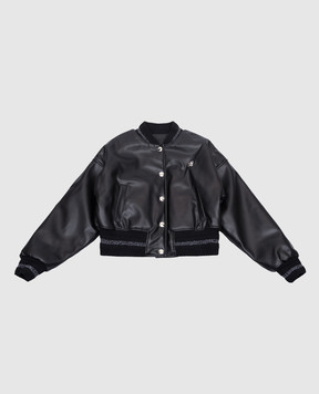Givenchy Детский черный бомбер с логотипом 4G H30564612