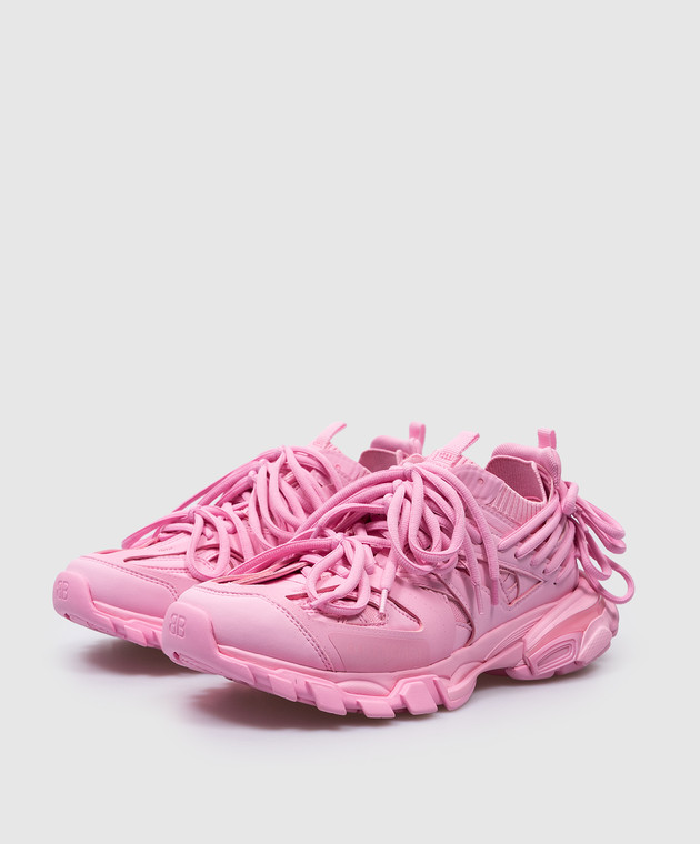 Balenciaga Розовые кроссовки TRACK с многослойной шнуровкой 786283W3CO1 изображение 2
