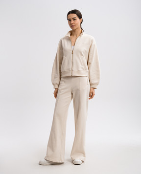 Twinset Бежевий спортивний костюм з вишивкою логотипа 251TP2485
