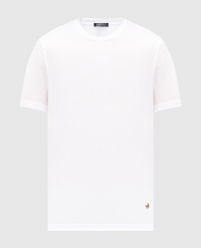 Bertolo Cashmere Біла футболка з емблемою 000252001912