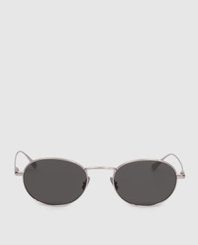 Saint Laurent Сріблясті сонцезахисні окуляри з логотипом 822261Y9969