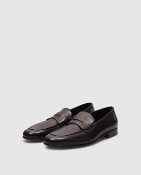 Stuart Weitzman Чорні шкіряні лофери BANKS SK556