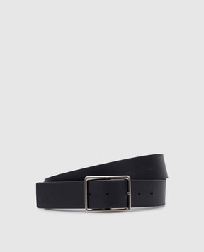 Bottega Veneta Синий кожаный ремень с плетением Intrecciato 796783V4LQ1