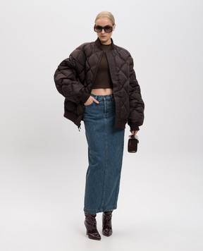 WARDROBE.NYC Коричневий пуховий бомбер W4011R11