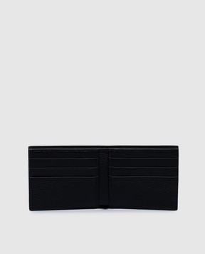 Dolce&Gabbana Черный кожаный портмоне с фактурным логотипом BP1321AT489
