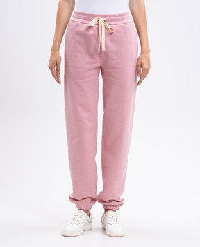 Jil Sander Розовые джогеры с нашивкой логотипа J53KA0006J20039